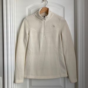 North Face women’s quarter zip knitted sweatshirt / pullover, size Small